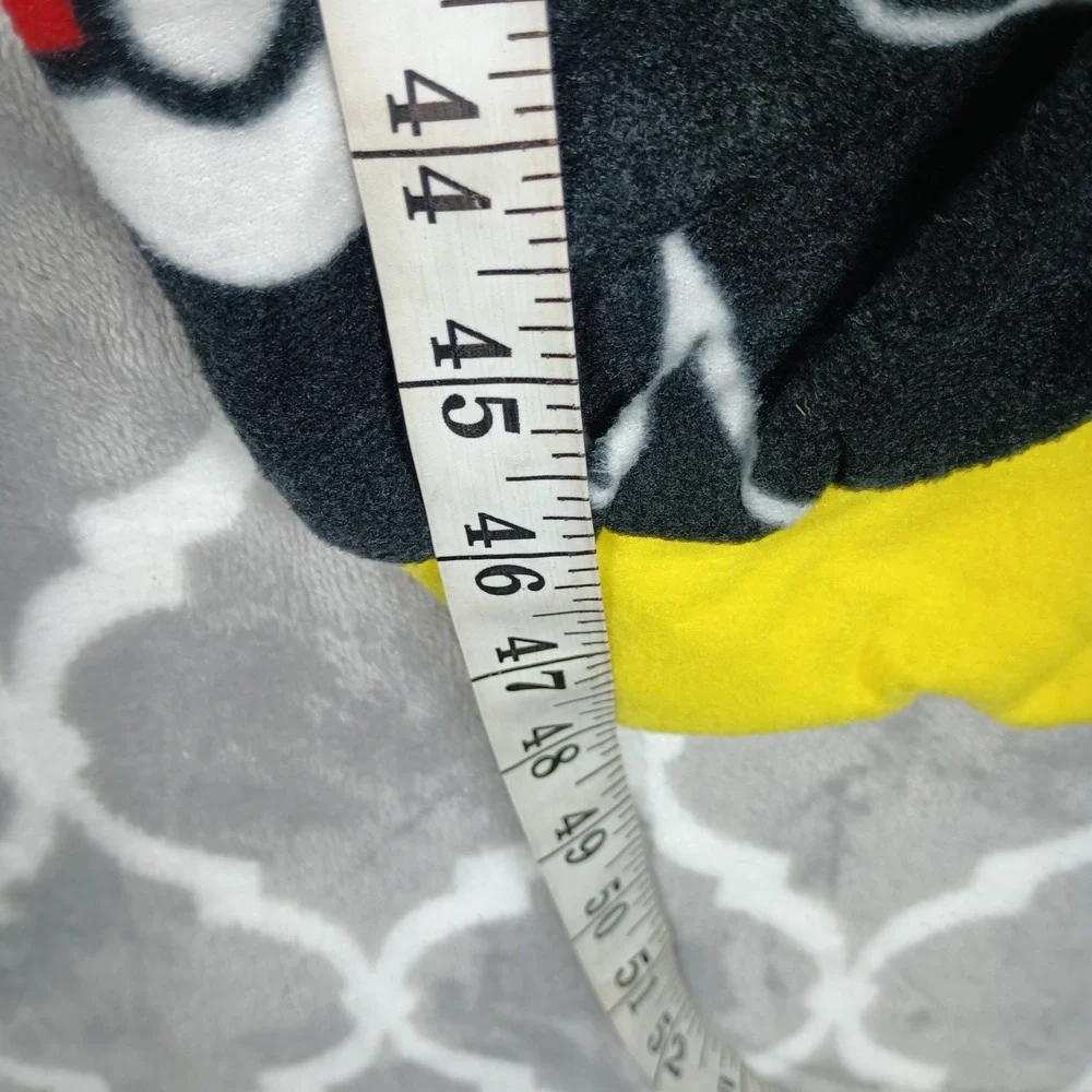 Pokemon One Piece Pajamas Boy Size 12 Black Yellow Pikachu Hooded Fleece Sleeper